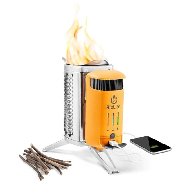 Firewood electricity generator stove