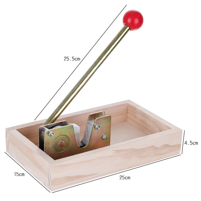 Manual marula nut cracker